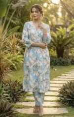 Powder Blue Lilys Suit Set - Sukoon 14.0 - Image 2