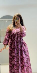 Mehroon Blooms Suit Set - Aaram 2.0 - Image 3