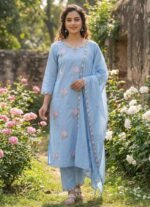Powder Blue Suit set - phool - Image 5