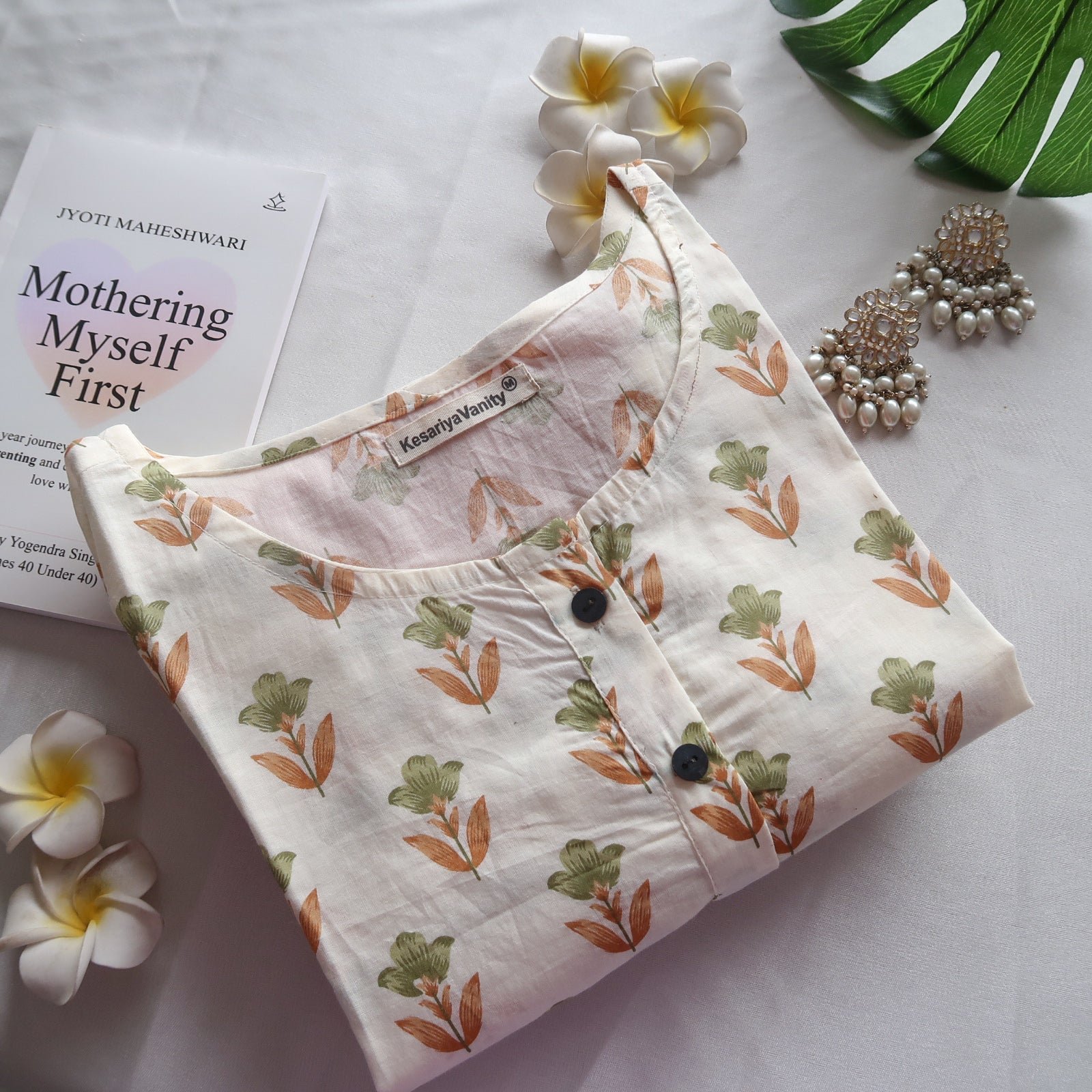 F77BA14E-8D51-4001-886C-3D650F469C6D-2.jpg Mini Cream Butta Kurta - Daily Essential - Image 1