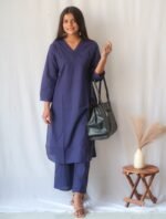 Midnight Blue Suit Set - Aaram - Image 3