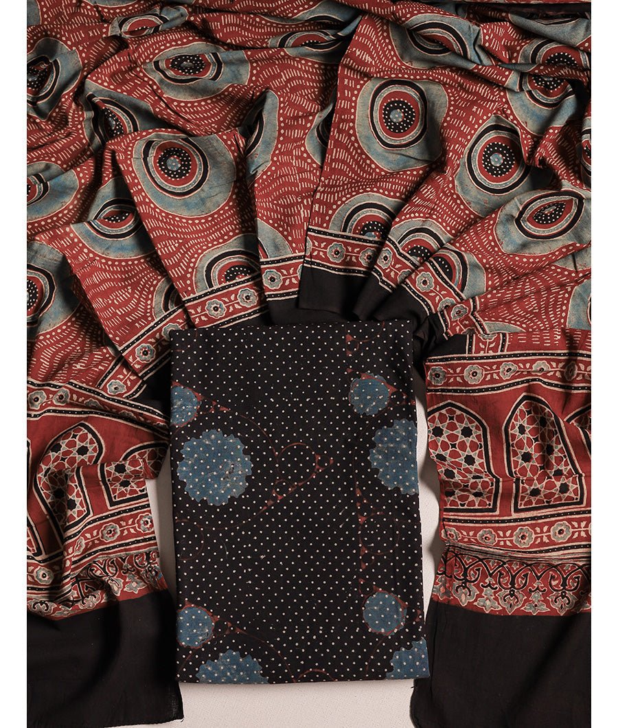 Fabloe-16548-1.jpg COTTON AJRAKH SUIT SET - Image 1