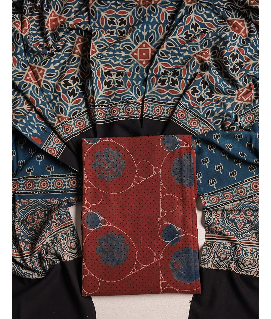 Fabloe-16549-1.jpg COTTON AJRAKH SUIT SET - Image 1