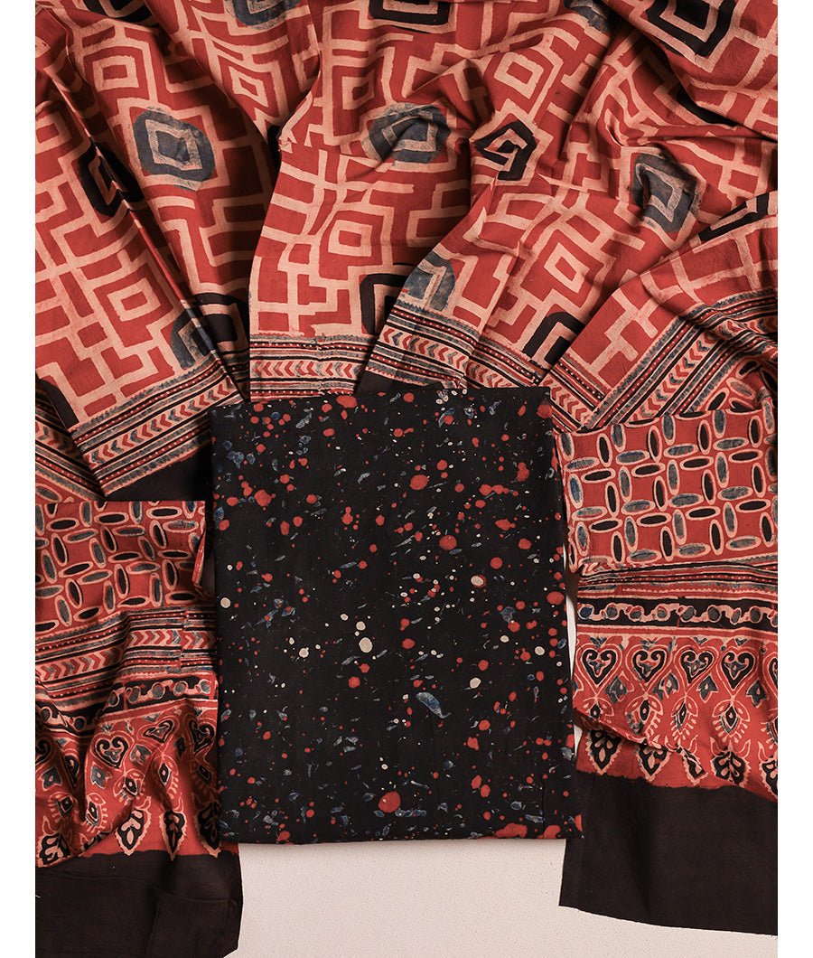 Fabloe-16551-1.jpg COTTON AJRAKH SUIT SET - Image 1