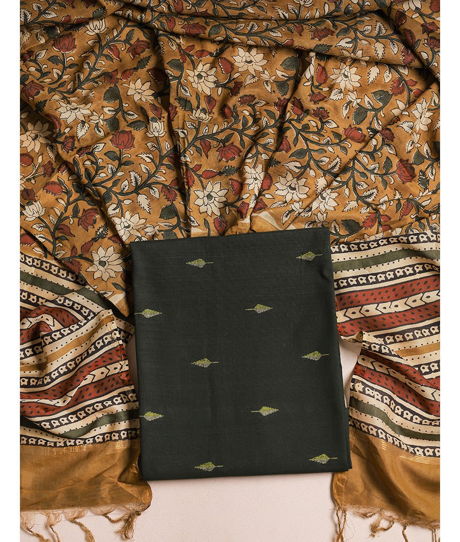 Fabloe-17163-1.jpg Cotton with chanderi dupatta suit set - Image 1