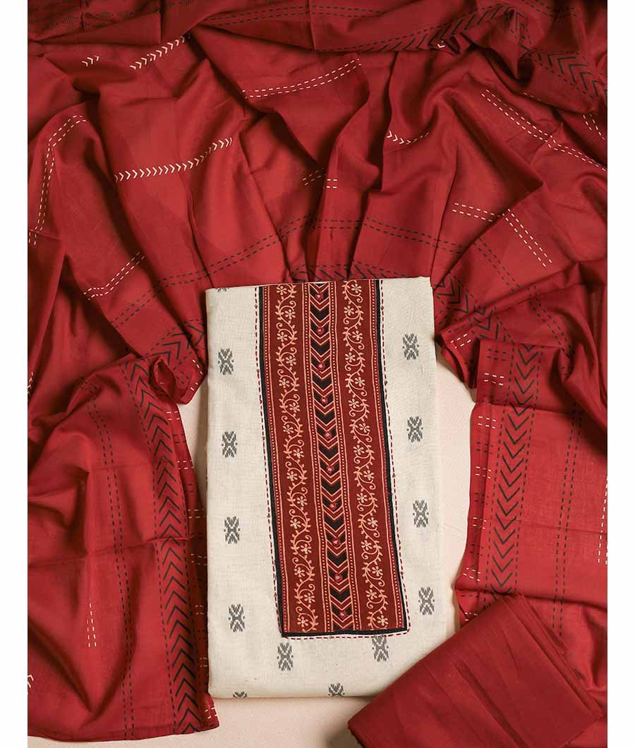 Fabloe-18829-1.jpg PURE COTTON EMBROIDERY SUIT SET - Image 1