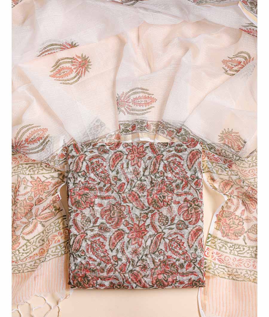 Fabloe-20151-1.jpg PURE COTTON KOTA TOP AND DUPATTA SET - Image 1