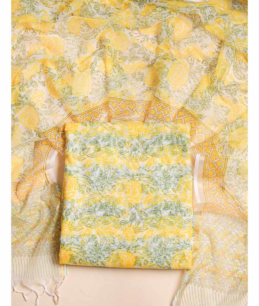 Fabloe-20153-1.jpg PURE COTTON KOTA TOP AND DUPATTA SET - Image 1