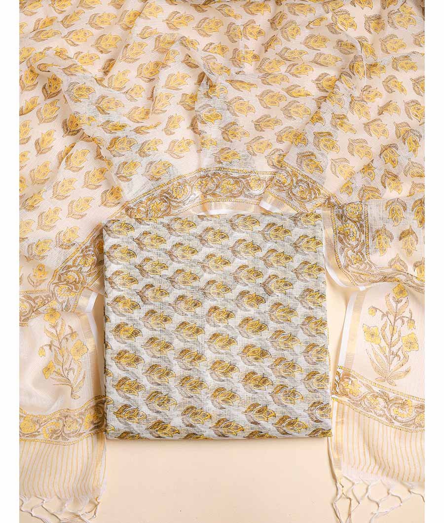 Fabloe-20155-1.jpg PURE COTTON KOTA TOP AND DUPATTA SET - Image 1