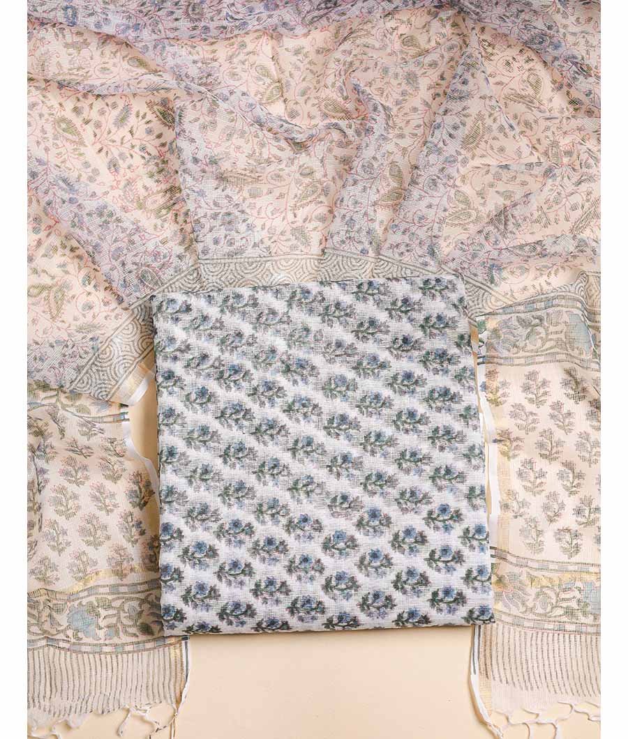 Fabloe-20157-1.jpg PURE COTTON KOTA TOP AND DUPATTA SET - Image 1