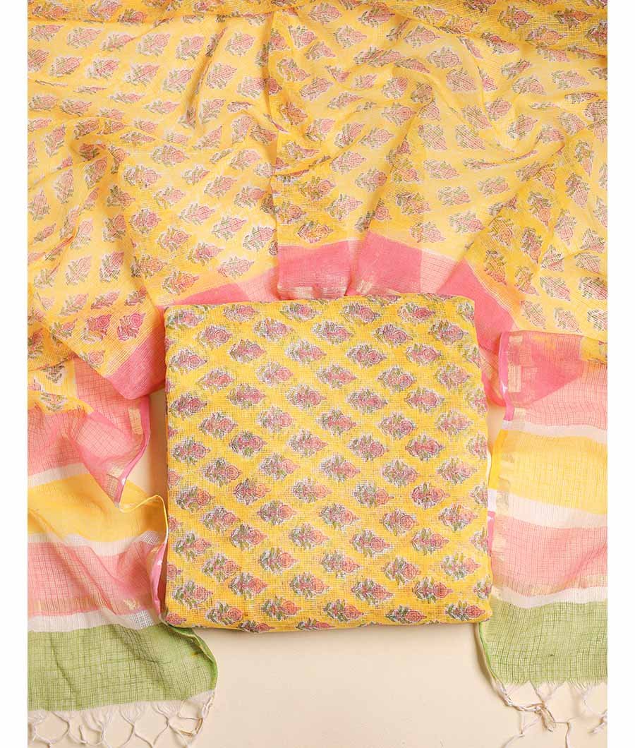 Fabloe-20158-1.jpg PURE COTTON KOTA TOP AND DUPATTA SET - Image 1