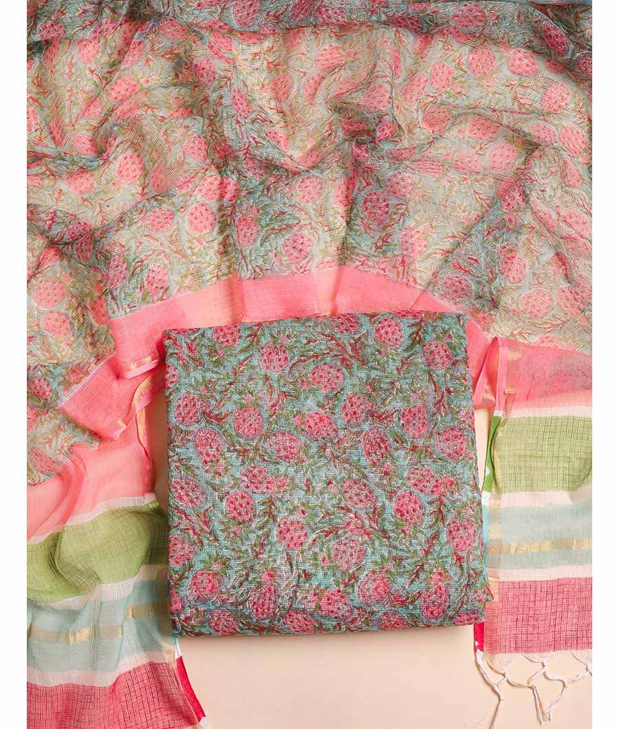 Fabloe-20164-1.jpg PURE COTTON KOTA TOP AND DUPATTA SET - Image 1