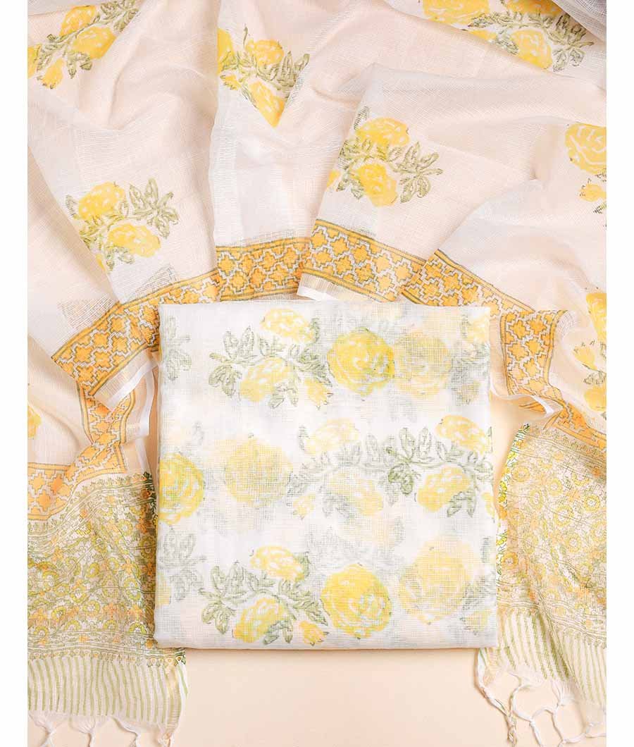 Fabloe-20174-1.jpg PURE COTTON KOTA TOP AND DUPATTA SET - Image 1