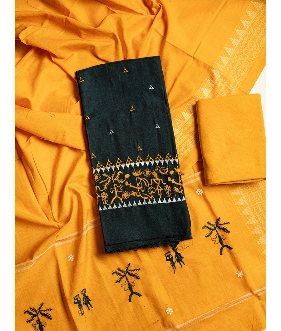 Fabloe-6594-2.jpg cotton JAMDHANI SUIT SET - Image 1