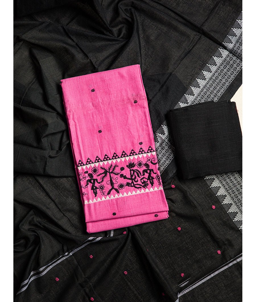 Fabloe-6601-2.jpg cotton JAMDHANI SUIT SET - Image 1