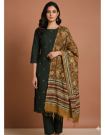 Cotton with chanderi dupatta suit set - Image 2