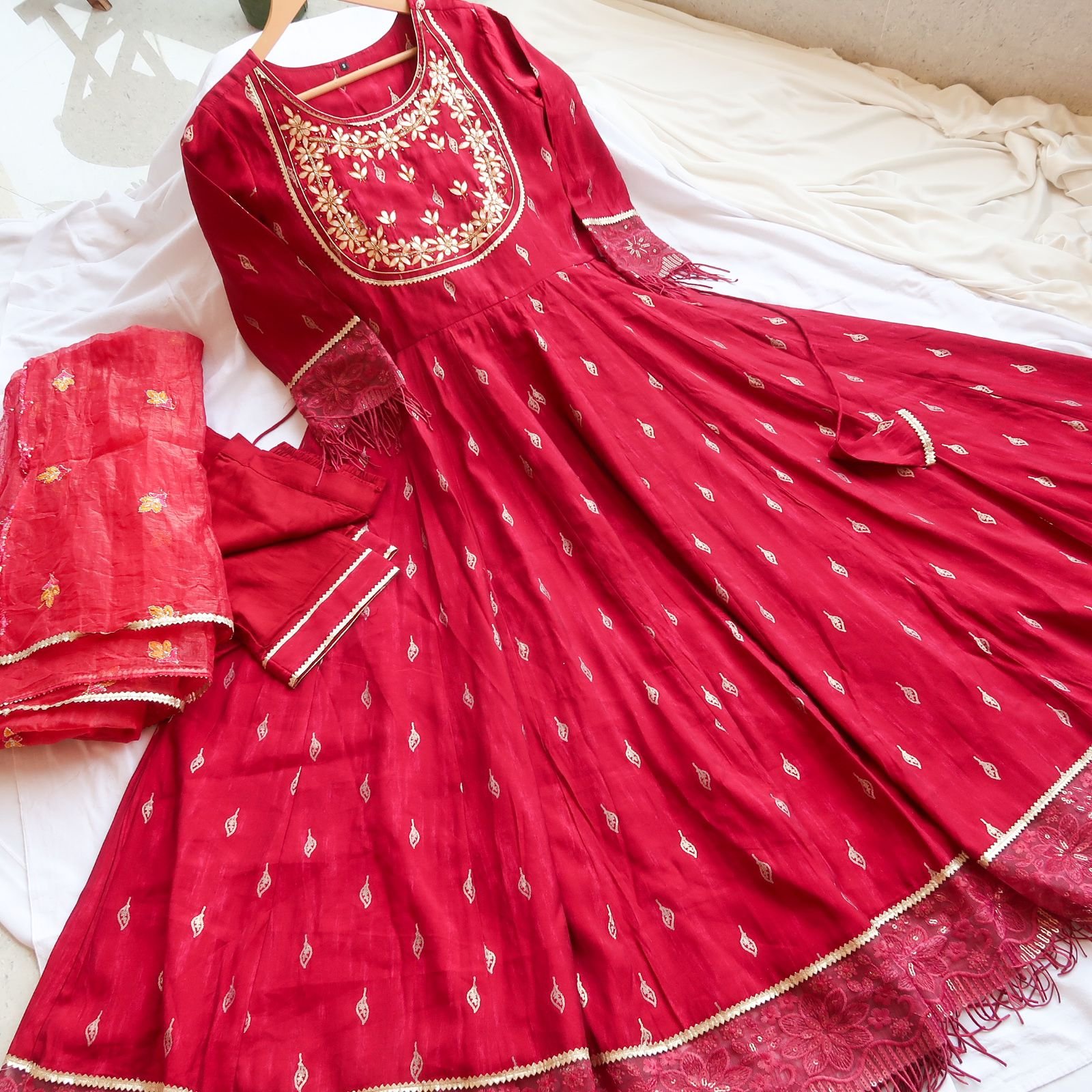 IMG-20240927-WA0003-2.jpg KarwaChauth Ready Anarkali Suit Set - Image 1