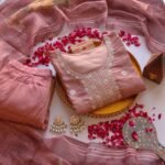 Mauve zari Festive Slim fit Suit Set - SALE