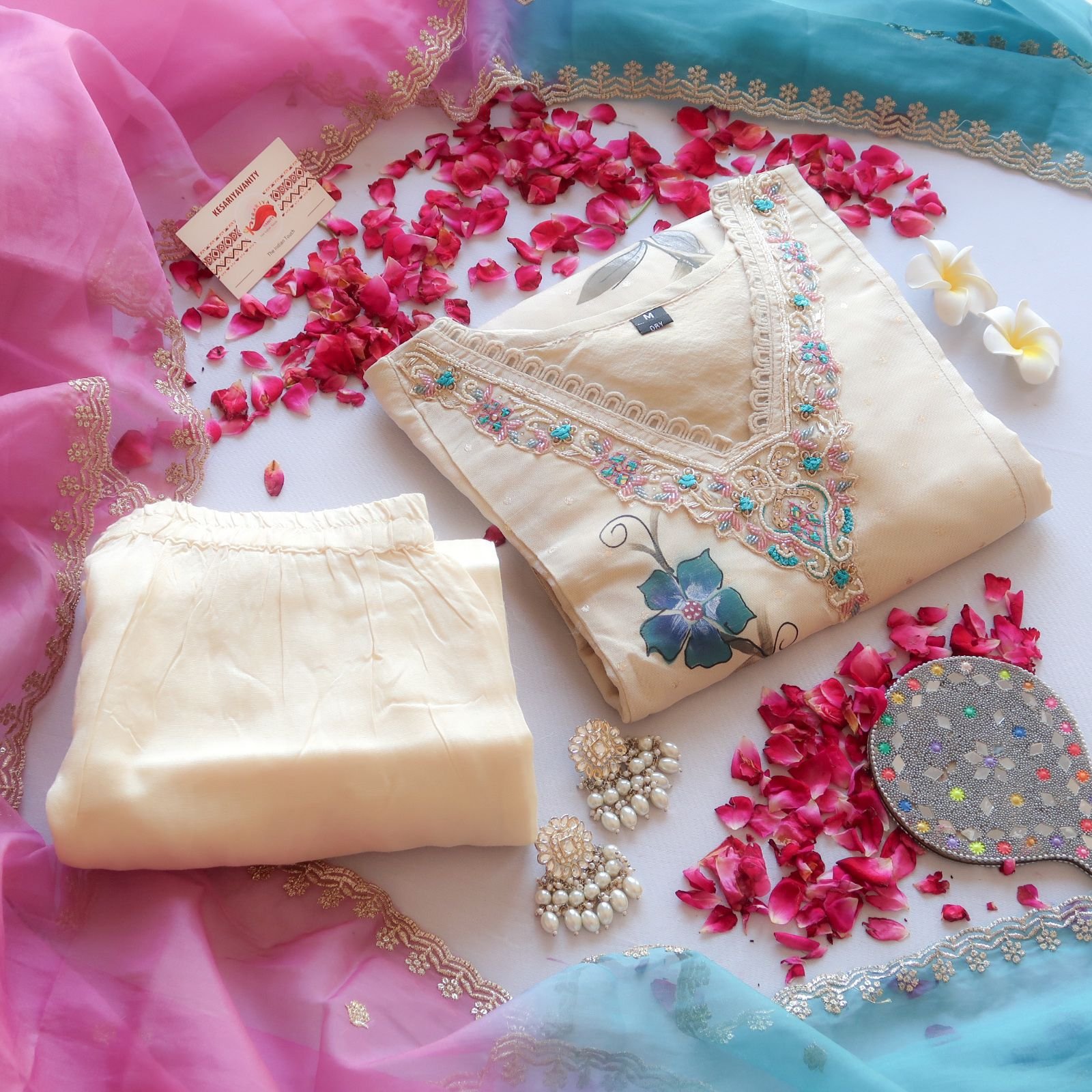 IMG-20241017-WA0018-2.jpg Pearl Zari Princess Cut Suit Set (Slim fit) - SALE - Image 1