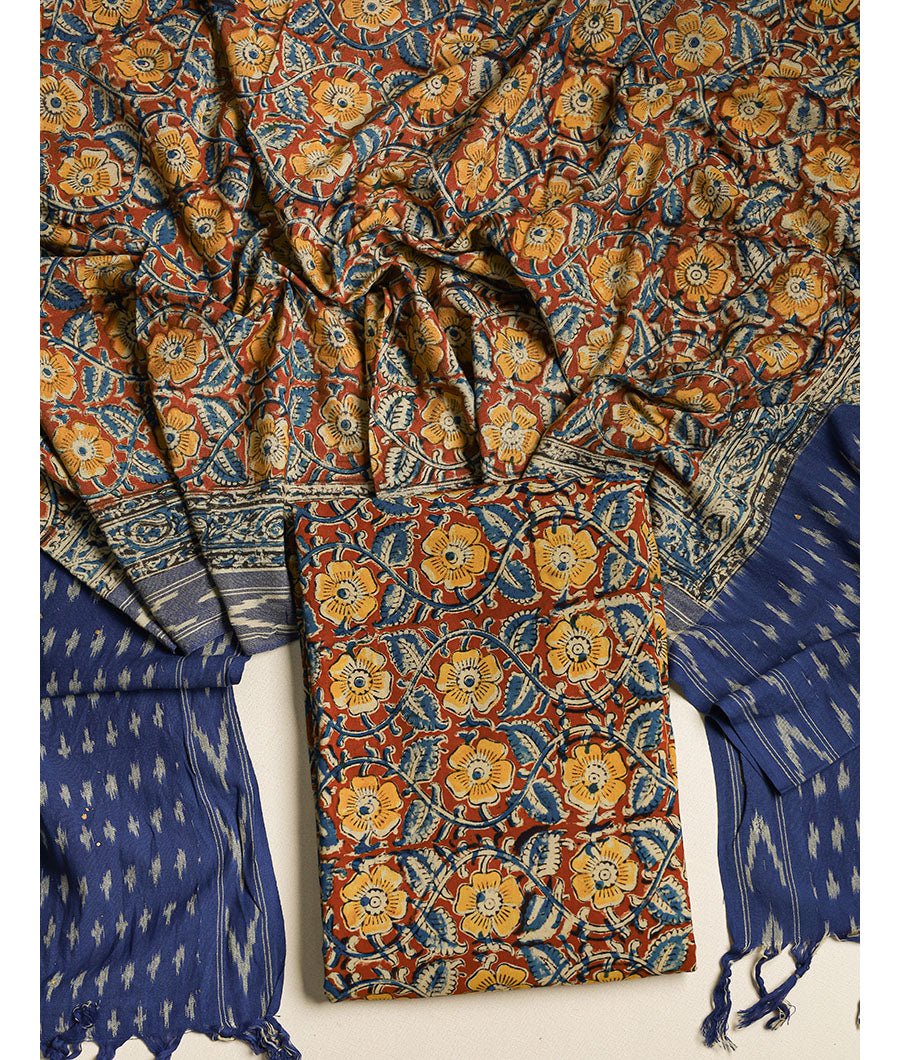 fabloe-10402-2.jpg COTTON KALAMKARI 2 PIECE SUIT SET - Image 1