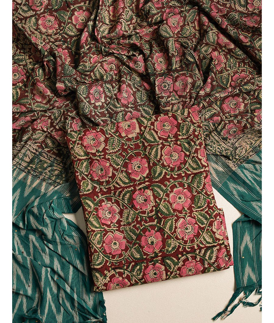 fabloe-10413-2.jpg COTTON KALAMKARI 2 PIECE SUIT SET - Image 1