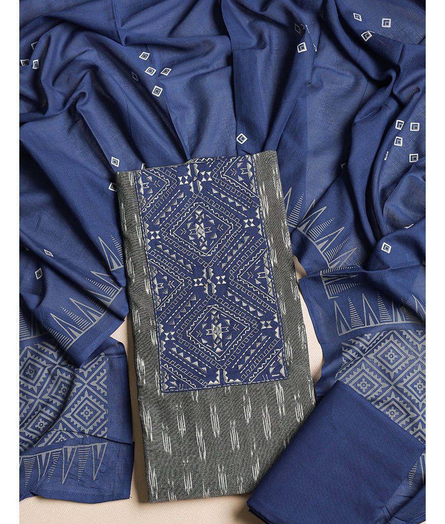 fabloe-11386-2.jpg COTTON IKAT SUIT SET - Image 1