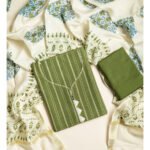 COTTON WOVEN 3 PIECE SUIT SET