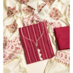 COTTON WOVEN 3 PIECE SUIT SET