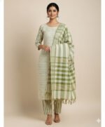 COTTON WOVEN 3 PIECE SUIT SET - Image 2
